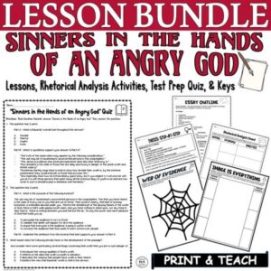 sinners in the hands of an angry god lessons