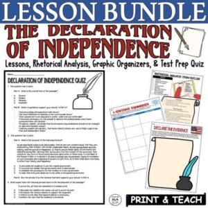 using literature to teach history declaration of independence lessons