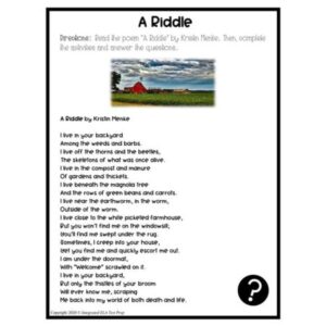 fun poems for kids riddle