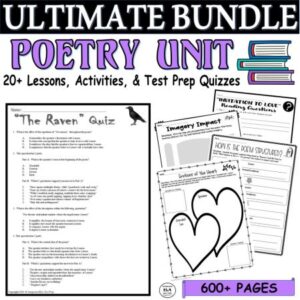 middle school poetry activities unit