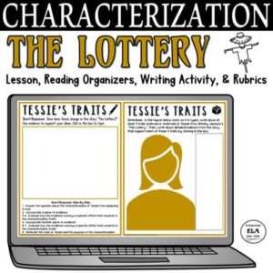 teaching the lottery by shirley jackson worksheets