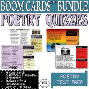 poems for high school boom cards