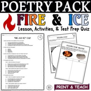 poems for high school fire and ice