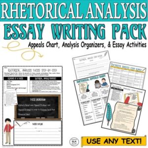 how to do rhetorical analysis essay activities