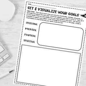 setting goals activities for high school students back to school