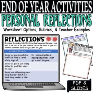 fun activities for the last days of school reflections