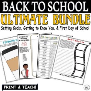 activities about goal setting back to school