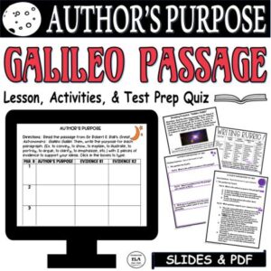 activities for author's purpose