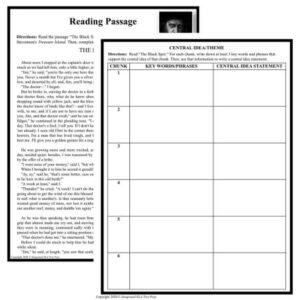 guided reading activities central idea