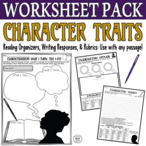 guided reading activities character traits