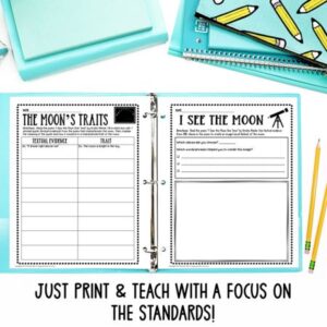 poem about the moon poetry worksheets