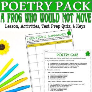 poems for kids with alliteration poetry about frogs