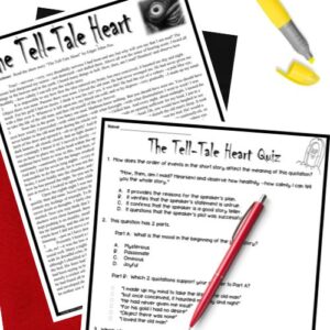 response questions for reading the tell tale heart