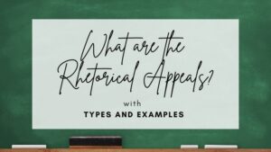 what are the rhetorical appeals