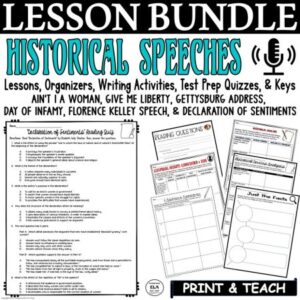 famous historic speeches lessons