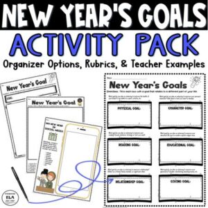 goal setting worksheet printable new years activities