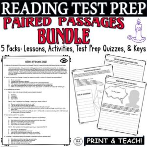 narrative examples reading test prep