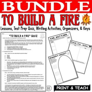 to build a fire story activities