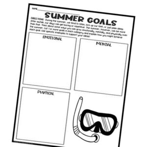 end of the year activities summer goals