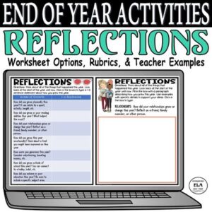 end of year reflection questions writing