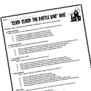 click clack the rattlebag quiz