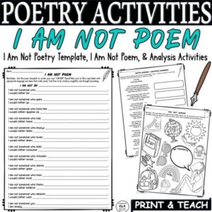 i am poem example activities