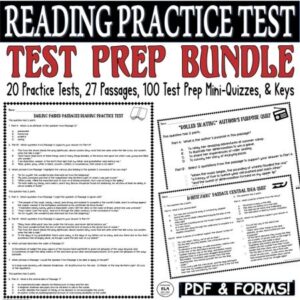 reading skills practice tests