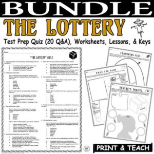 the lottery story by shirley jackson activities