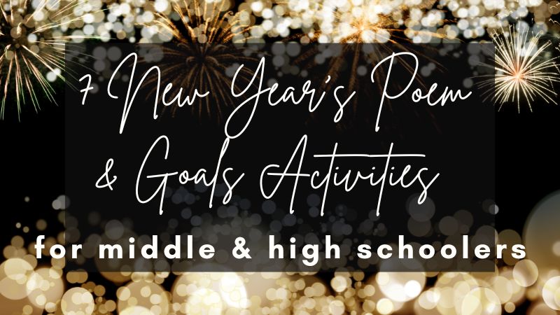 7 New Years Poem & Goals Activities