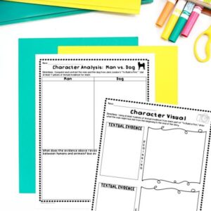 to build a fire short story worksheets