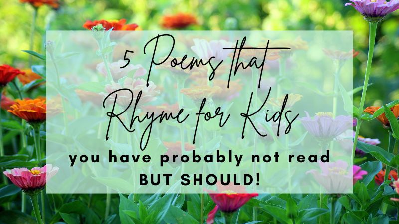 5 Poems That Rhyme For Kids