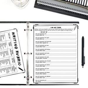 i am poem sample writing