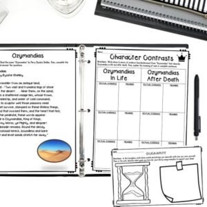 poem ozymandias worksheets