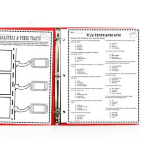 teaching film techniques worksheets quiz