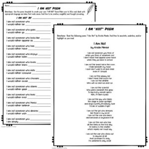 getting to know you activities for students i am poem